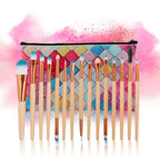 15 packs of champagne makeup brushes Pi-Mart