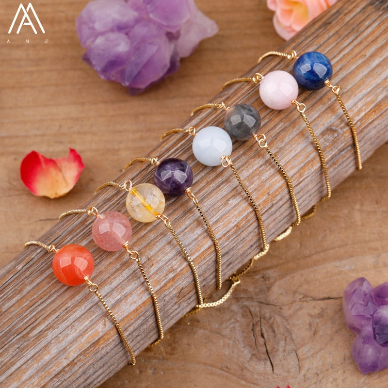 Natural Sphere Stone Bracelet Pi-Mart