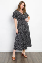 Full Size Printed Smocked Waist Dress – Smocked Waist Dress, Printed Smocked Dress, Floral Smocked Dress, Casual Smocked Waist Dress, Chic Summer Dress, Comfortable Smocked Dress, Day to Night Dress