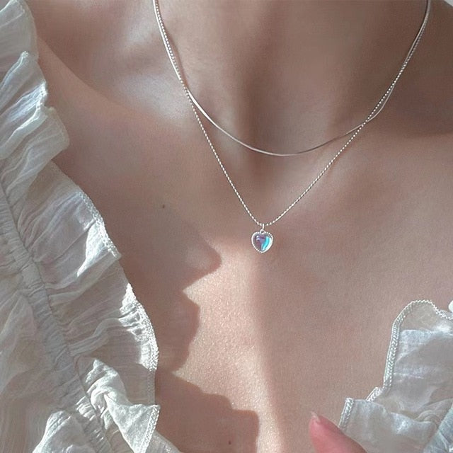 Sparkling Clavicle Chain Necklace Pi-Mart