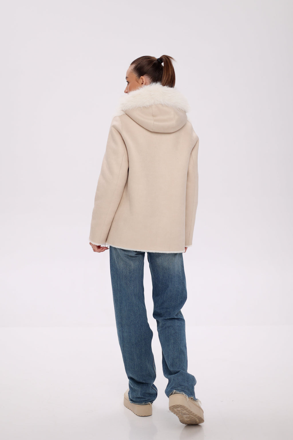 ⇆ Reversible Hooded Wool Blend Jacket - SJB-DIAMOND ELITES