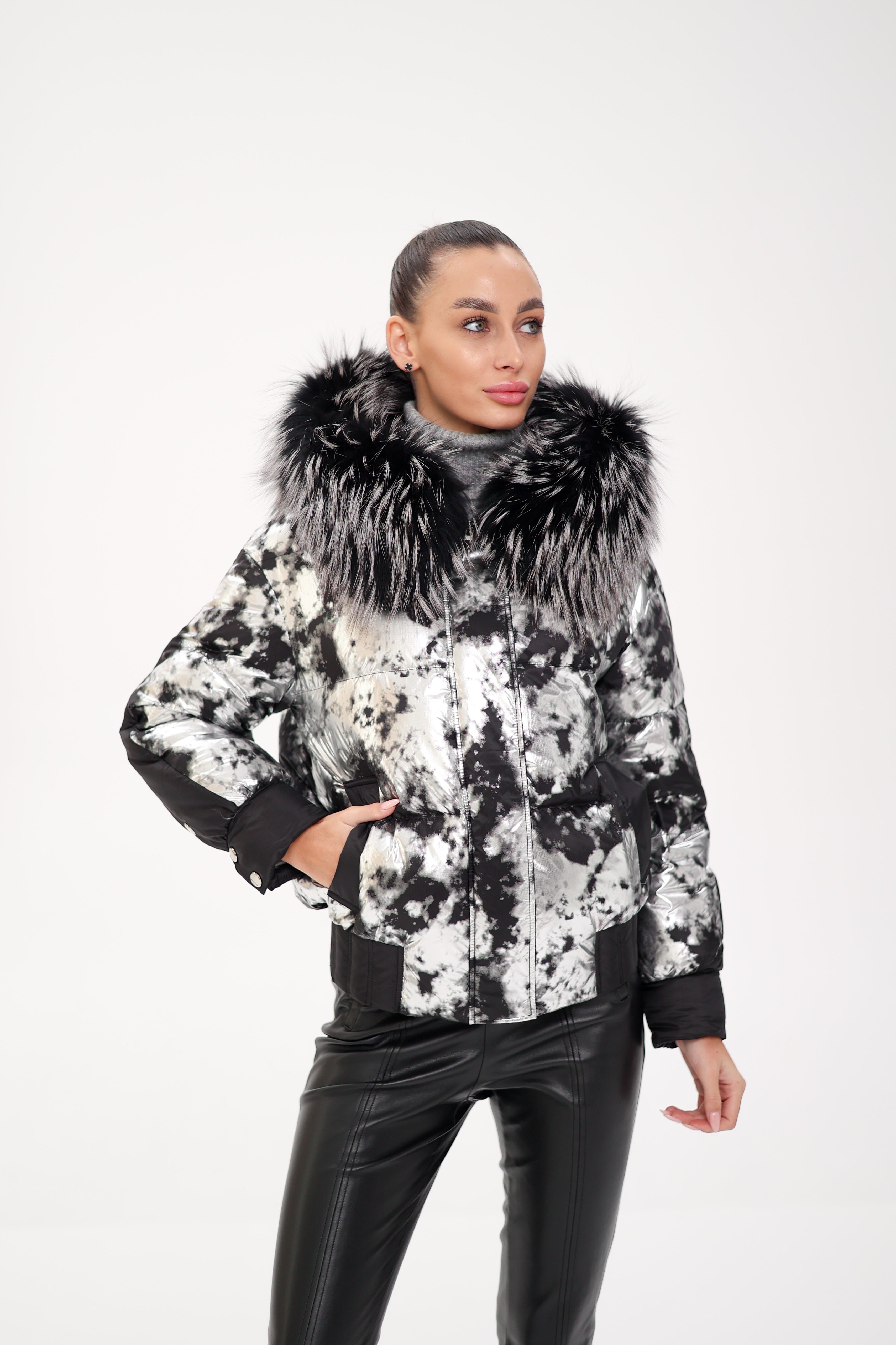 Glacier Fox Collar Down Fill Puffer - SJB-DIAMOND ELITES