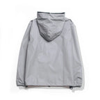 Solid Color Zipper Decoration Reflective Jacket Men's Jacket Pi-Mart