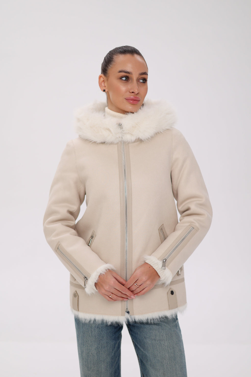 ⇆ Reversible Hooded Wool Blend Jacket - SJB-DIAMOND ELITES