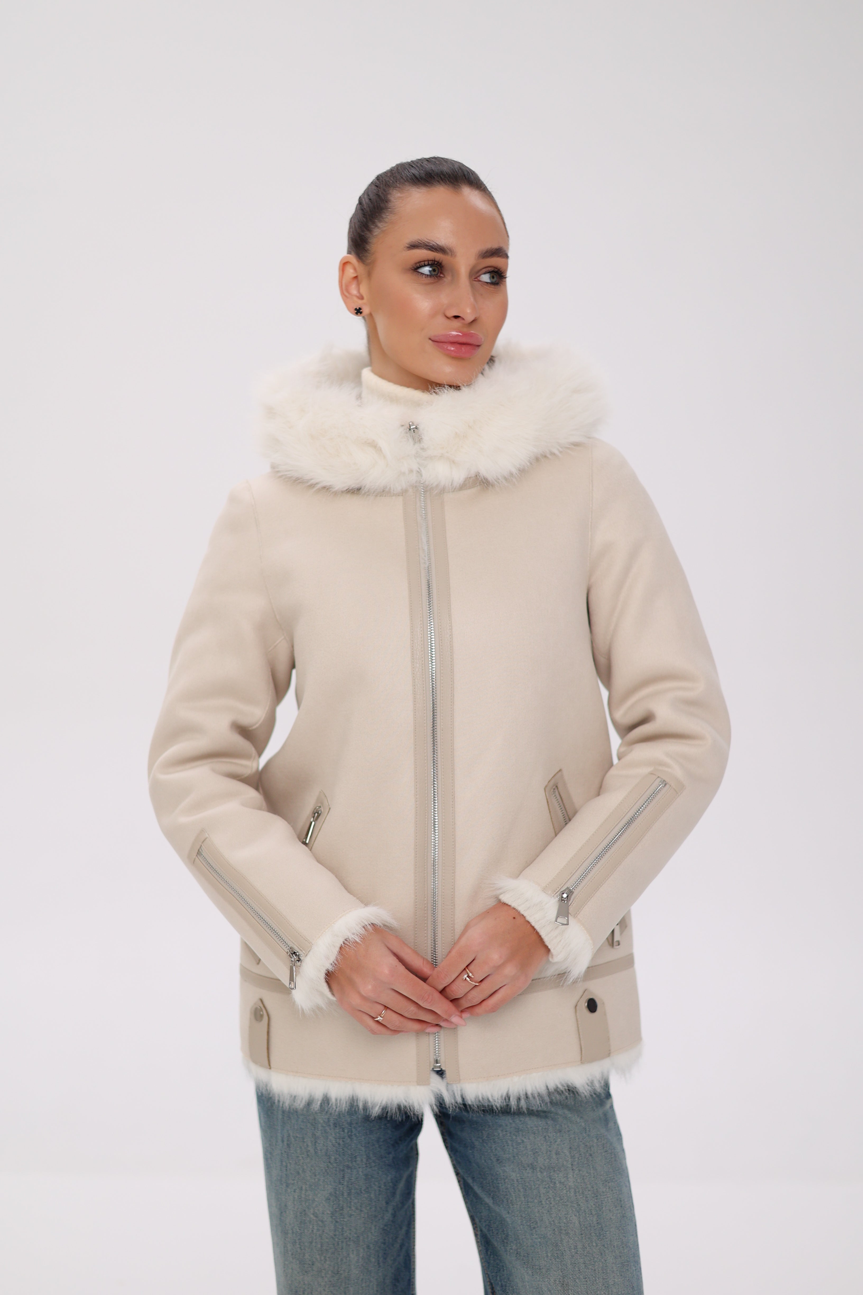 ⇆ Reversible Hooded Wool Blend Jacket - SJB-DIAMOND ELITES