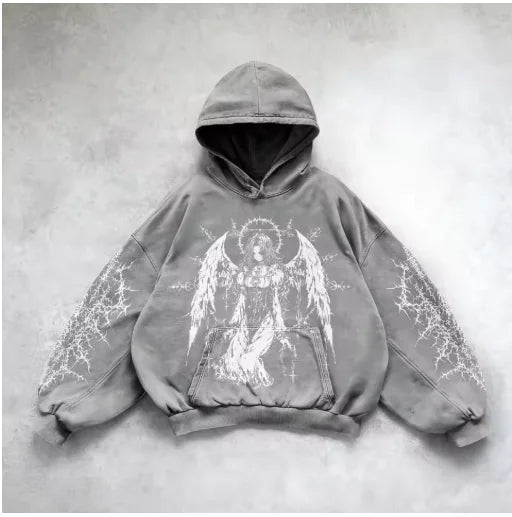 Urban Vibe Hooded Y2K Streetwear Sweatshirt Pi-Mart