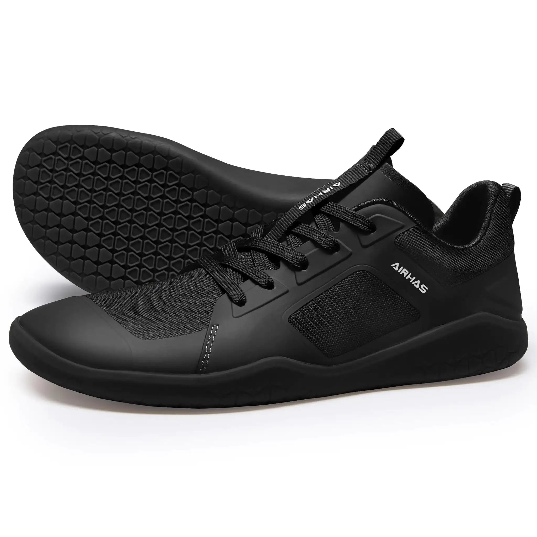 AIRHAS Womens Barefoot Shoes Minimalist Gym Shoes for Women Lightweight Cross Training Running Shoes(Black9.0)