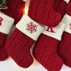 Knitted Christmas Letter Socks Pi-Mart