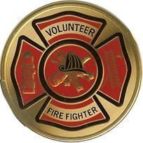 VOLUNTEER FIRE FIGHTER Color Medallion The Military Gift Store