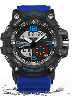 NEW Sport Analog-Digital Watch For Men and Woman  Waterresistant 50M Professional Waterproof Quartz Large Dial Military Wristwatches  With Night Mode - SJB-DIAMOND ELITES