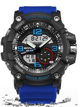NEW Sport Analog-Digital Watch For Men and Woman  Waterresistant 50M Professional Waterproof Quartz Large Dial Military Wristwatches  With Night Mode - SJB-DIAMOND ELITES
