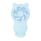 Handheld Pocket Mini Fan Portable With Bracket USB Mini Fan Portable Pocket Fan Cartoon Handheld Desktop Rechargeable Standing Fan Three Gear Wind Speed Regulation Battery Operated USB Small Fan with 3 Speeds for Home Office Car Outdoor Travel