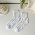 Women Socks New Fashion Long Transparent Cute Heart Thin Socks Female Summer Casual Sweet Funny Socks Stylish Ankle Socks For Women Stevvex