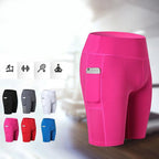 Yoga Shorts Stretchable With Phone Pocket - SJB-DIAMOND ELITES
