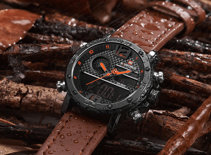 Men's Sports Waterproof Digital Analog Multifunction Watch  Excellent Design Perfect Gift - SJB-DIAMOND ELITES