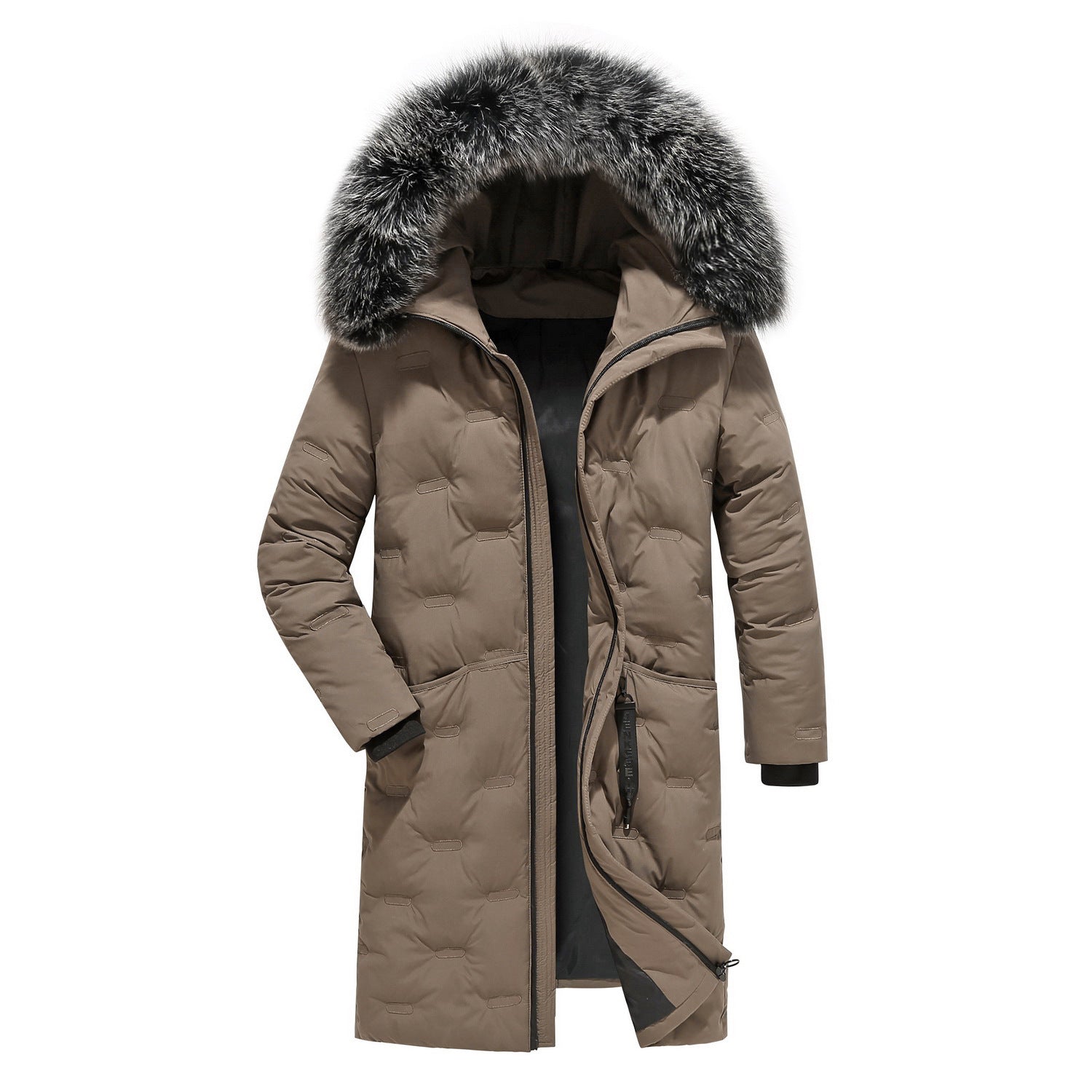 Cotton Clothes Solid Color Slim Trend Thickening And Warmth