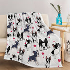 1pc Super Soft Cute Dog Fleece Blanket - Ultra-Cozy, Lightweight & Warm - Premium Flannel Throw for Couch, Bed & Sofa - Stylish Living Room Decor Accent Lootquake LLC