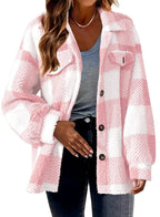 Lamb Fleece Jacket Button Fleece Jacket - SJB-DIAMOND ELITES