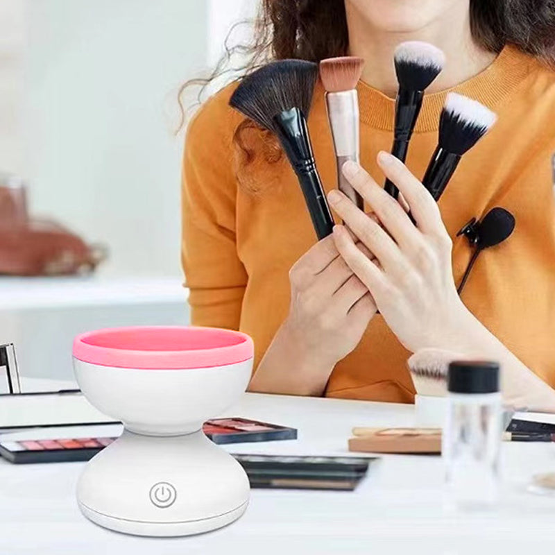 Portable USB Makeup Brush Cleaner Machine Electric Cosmetic Brush Cleaning Washing Tools Automatic Clean Makeup Brushes Pi-Mart