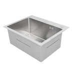 Single Basin Sink Set with Drainer, Stainless Steel Vegetable Washing Sink and Hose - SJB-DIAMOND ELITES