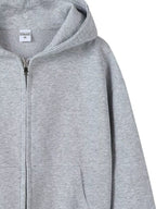 Full Size Casual Zip-Up Long Sleeve Hoodie Plus Size THRIXINE