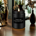 Scented Candle, Black Cedar and Sandalwood Candle for Men, Scented Candle for Home, Scented Soy Candle, 50 Hour Burn, Ideal Gift for Men