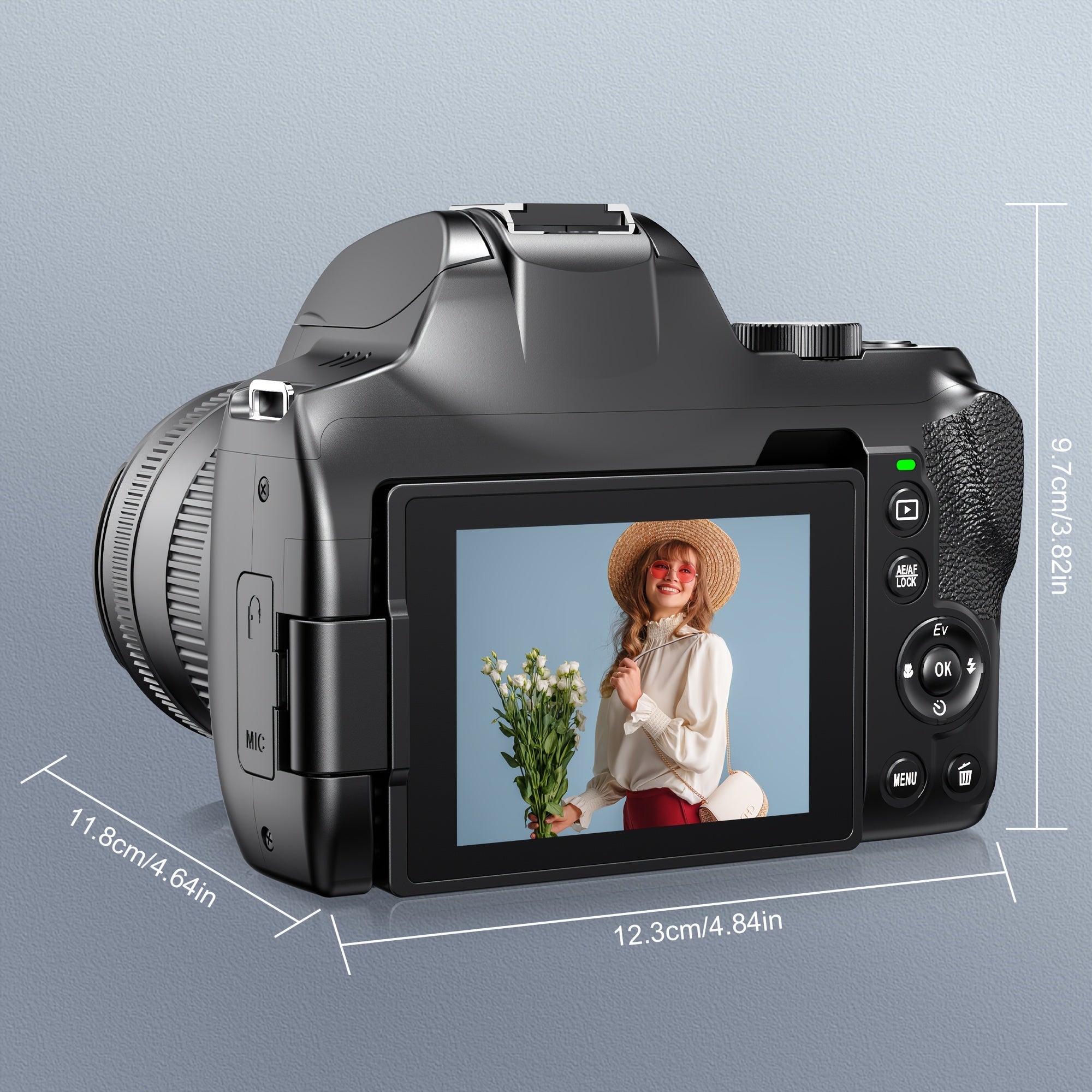 KOMERY W3 Digital Camera, 72MP And 12x Optical Zoom Autofocus Camera, Suitable For Photography And Video, 4K Video Blog Camera For YouTube, With 270° Flip Screen, Flash Light, WiFi Connection, 64GB SD Card, 2 Rechargeable Ba Lootquake LLC