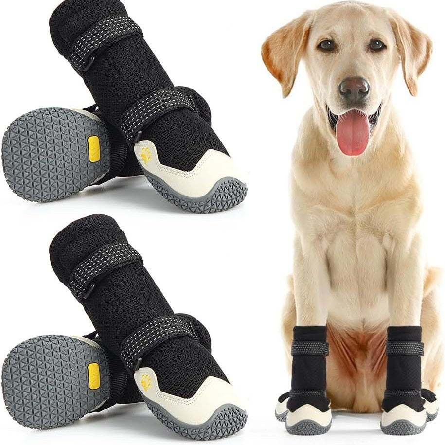 Soft-soled No Heel Slippage Medium Large Dog Shoes Pi-Mart