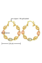 Gold Twisted Hoop Earrings | Modern Alloy Hoops -femstylo