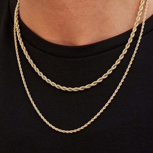 Twisted Rope Links Collar Necklace Pi-Mart
