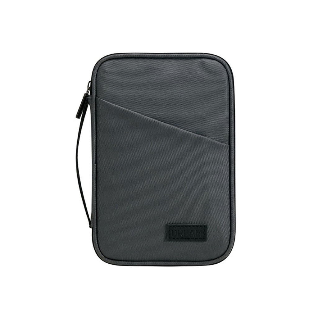 Large capacity passport bag, multi-function document storage bag, PU waterproof travel storage bag, anti-theft tote certificate bag. - SJB-DIAMOND ELITES