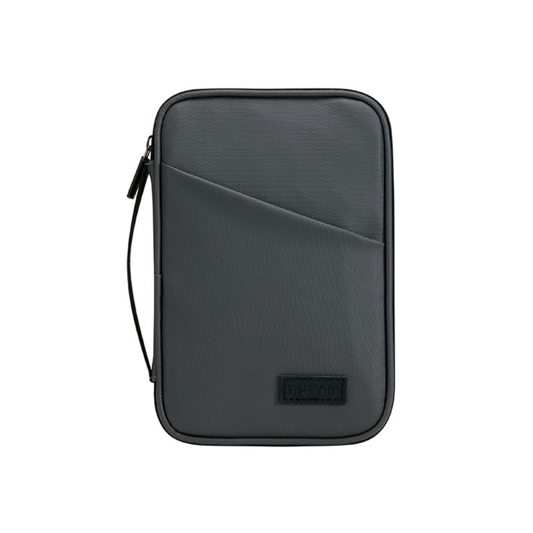 Large capacity passport bag, multi-function document storage bag, PU waterproof travel storage bag, anti-theft tote certificate bag. - SJB-DIAMOND ELITES