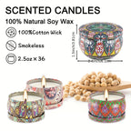 36 packs of 2.5oz Ham scented candles, Premium soy wax scented candle gift set, perfect for family, meditation, yoga, anniversaries, pools, Shabbat, weddings, churches, seasonal celebrations and emergencies, but also perfect