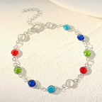 Dopamine Jewelry All-Match Colorful Heart-Shaped Bracelet For Women Pi-Mart