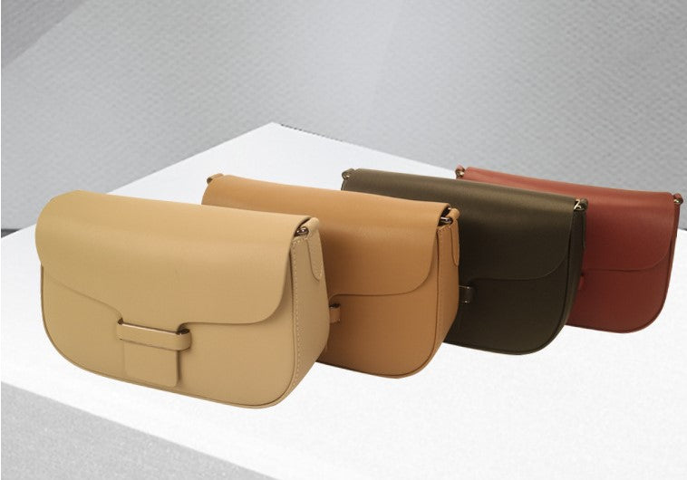 Genuine leather small shoulder bag for women trendy classic style hobo SHOMICOBOUTIQUE