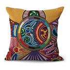 Mexican Style Cotton And Linen Pillowcase