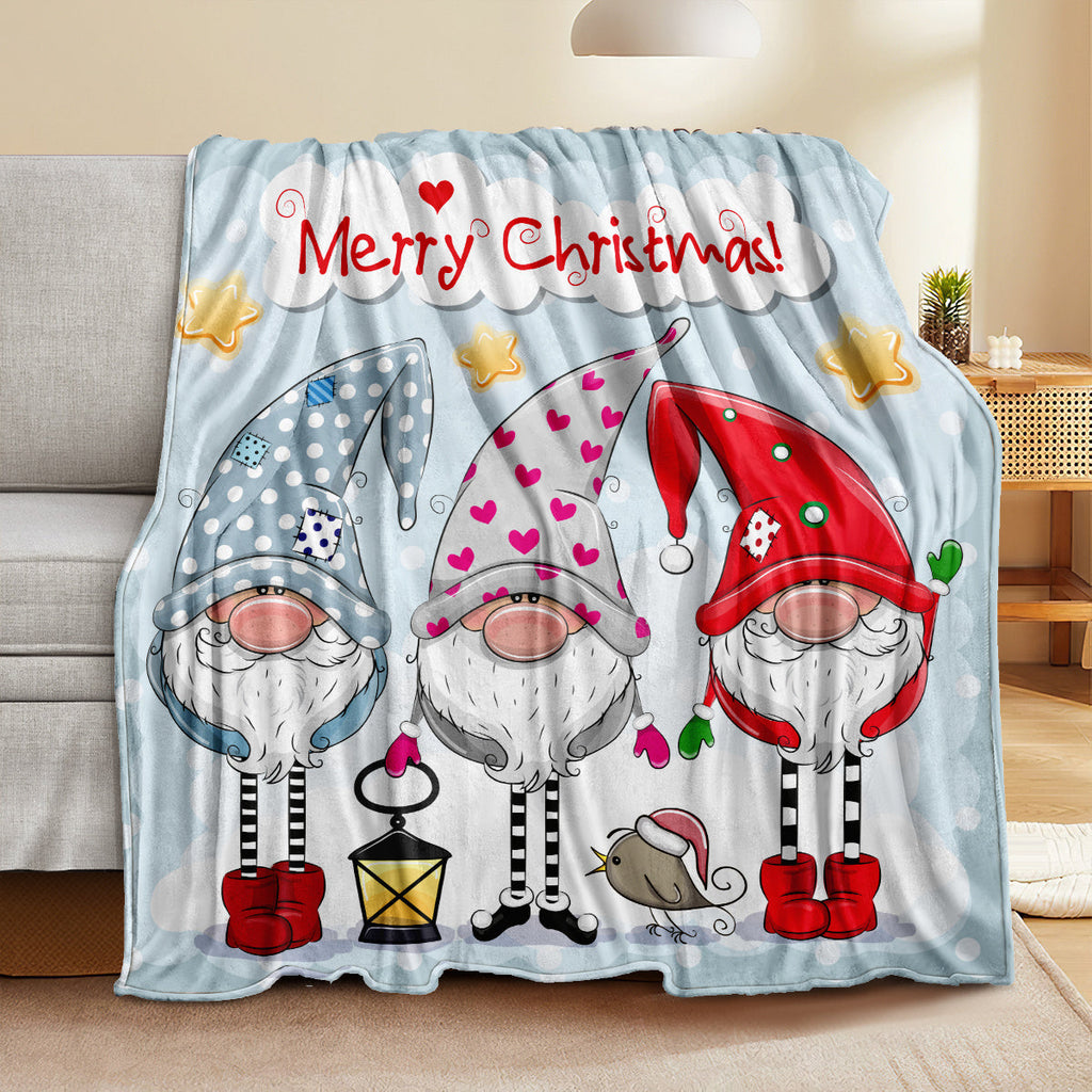 1pc Christmas Throw Blanket, Christmas Party Decorations Blanket, New Year Gift Bed Blanket, Christmas Gift For Couch Bed Sofa Office Camping