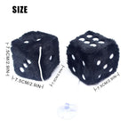 Fuzzy Plush Dice Car Accessory - SJB-DIAMOND ELITES