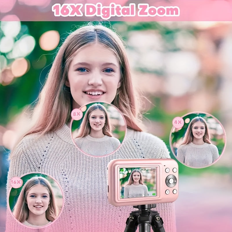 Digital Camera, 1080P FHD Camera 44MP Point And Shoot Digital Camera, 16X Zoom Compact Portable Point Shoot Camera Suitable For Thanksgiving Christmas And New Year Gifts Lootquake LLC