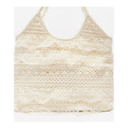 Summer woven bag casual vacation large capacity shoulder bag lace mesh underarm bag beach bag summer purse hobo - SJB-DIAMOND ELITES