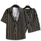 Men's Casual Suit 3D Digital Printing Short Sleeve Shirt Hawaii Suit Lootquake LLC