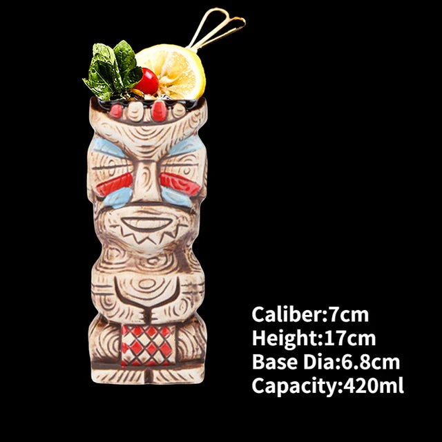 Hawaii Ceramic Tiki Mugs Pi-Mart