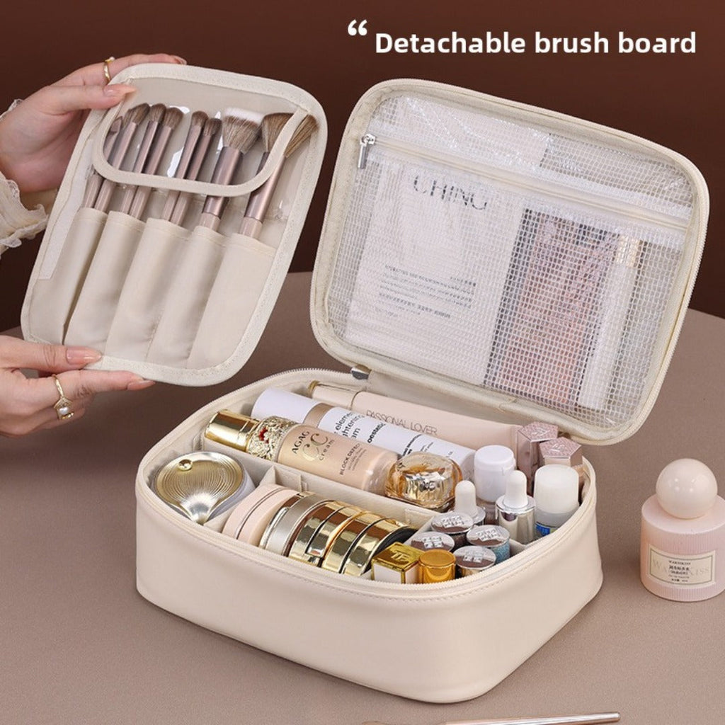 Free partition cosmetic bag, large capacity travel portable toiletry bag, makeup bag for women,Travel makeup bag,Makeup bag organizers, makeup bags small, - SJB-DIAMOND ELITES
