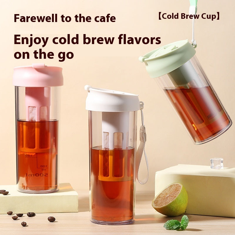 Cold Extraction Coffee Cup Portable Tea Water Separation Water Cup Pi-Mart