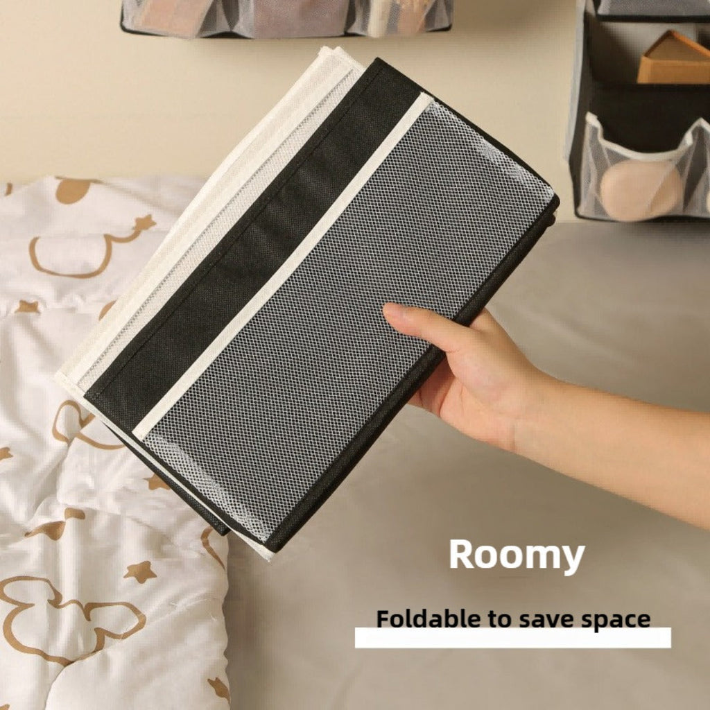 Dormitory multi-layer visual storage hanging bag foldable large-capacity item shelf wall-mounted layered hanging bag - SJB-DIAMOND ELITES