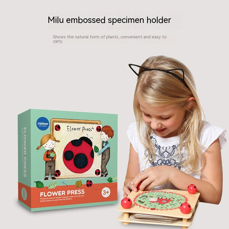 Children's Handmade Knurling Tool Herbarium Outdoor Collection Leaves And Flowers Handmade Tools Pi-Mart