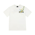 Floral Embroidered Short-Sleeved T-Shirt