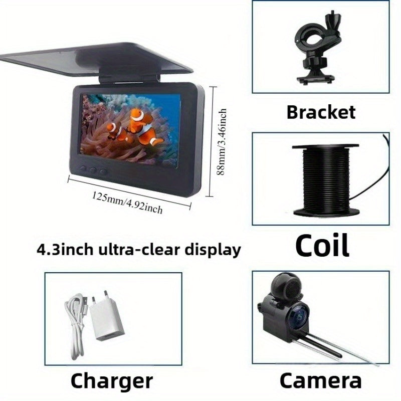 1pc Professional Fishing Set - HD Camera + Adjustable Stand + Bait Monitor | Complete Angler Kit | Multiple Sizes (1.2-6.6ft). Festival Gift, Ultimate Choice For Fishing Enthusiasts Lootquake LLC