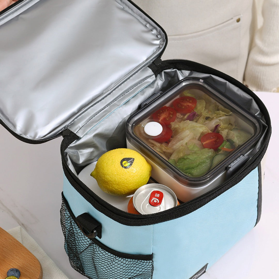 Outdoor picnic bag, lunch tote bag with crossbody strap, shoulder ice bag for thermal insulation, lunch box bag, fruit cold drink storage bag - SJB-DIAMOND ELITES
