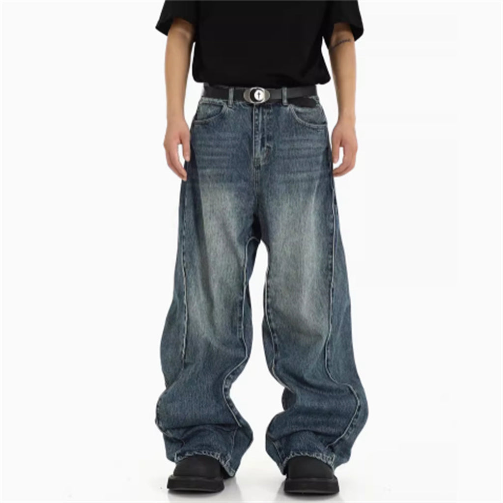 American High Street Heavyweight Irregular  Jeans Lootquake LLC